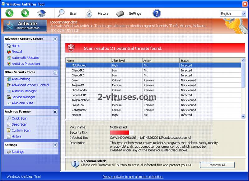 Windows Antivirus Tool How To Remove 2