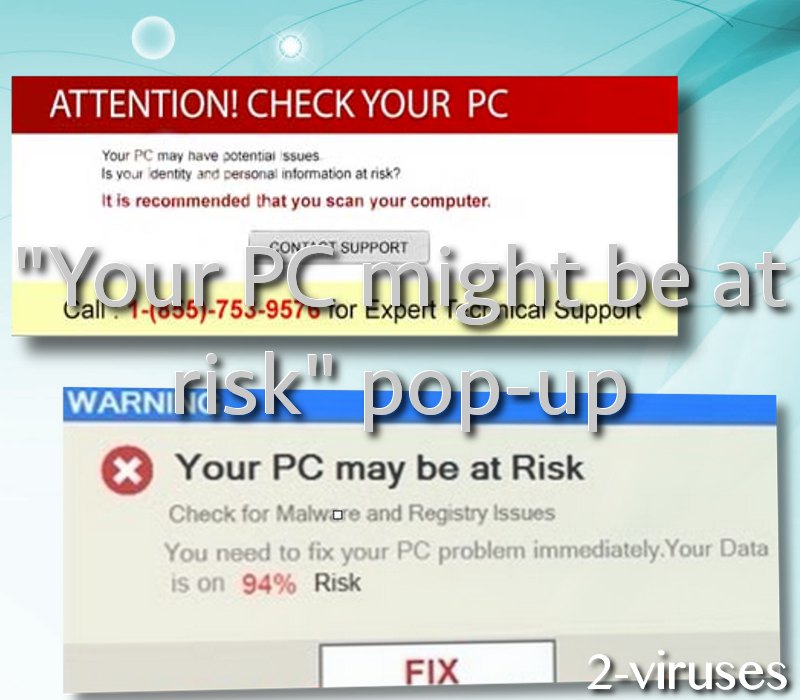 Af en toe Afrikaanse oorsprong Your Computer May be at Risk Pop-up – How to remove – Dedicated  2-viruses.com