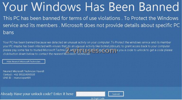 ‘Your Windows Hasbeen Banned’ Screenlocker – How to remove – Dedicated ...