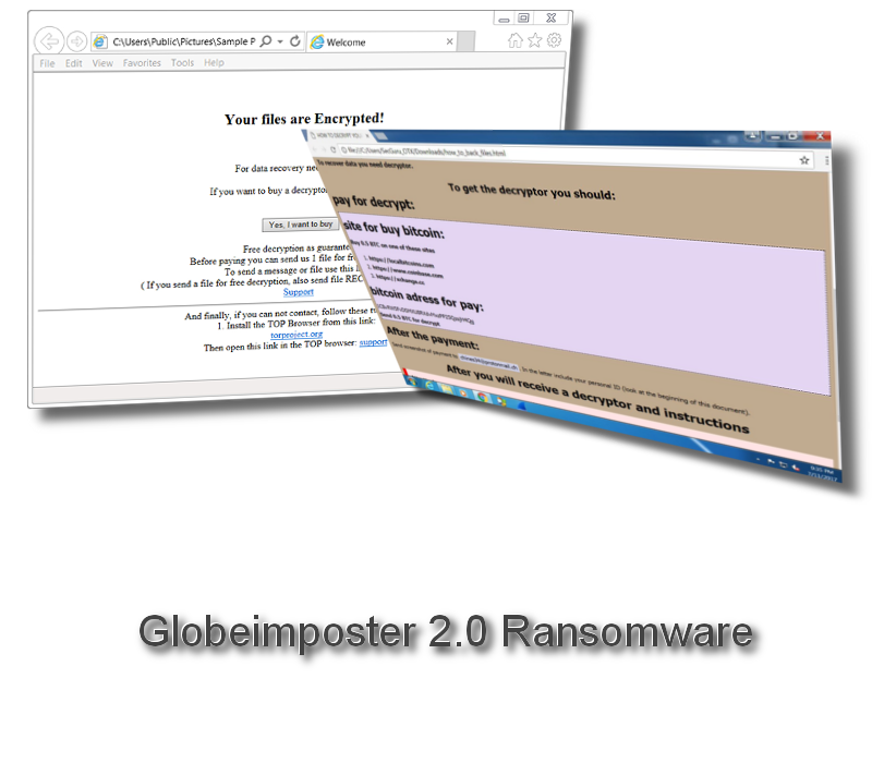 Globeimposter 2 0 Ransomware How To Remove Dedicated 2 Viruses Com