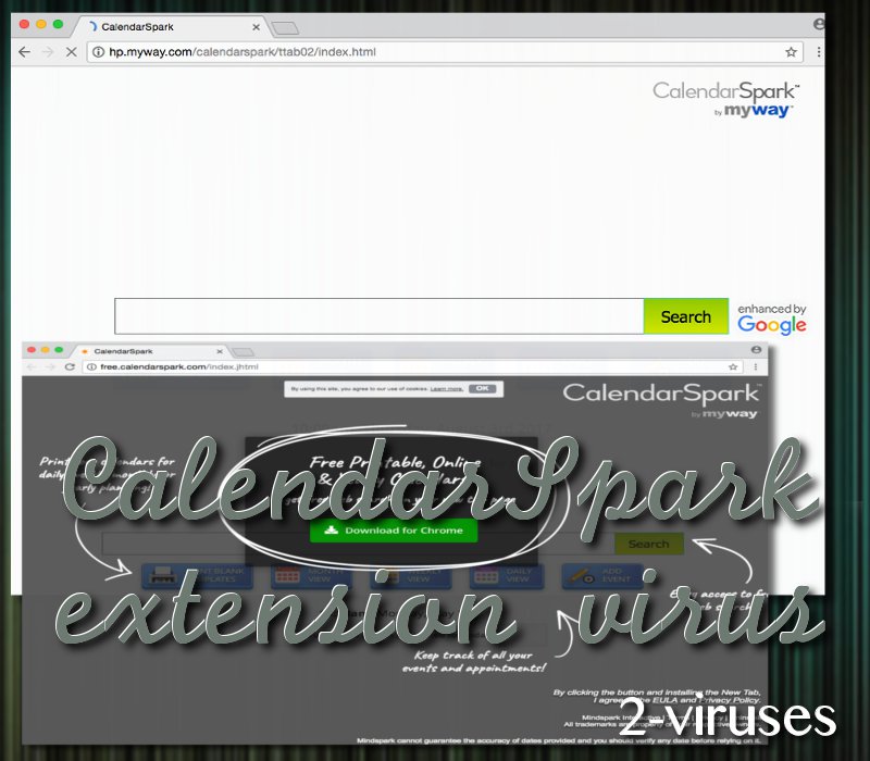 CalendarSpark extension virus How to remove 2 viruses com