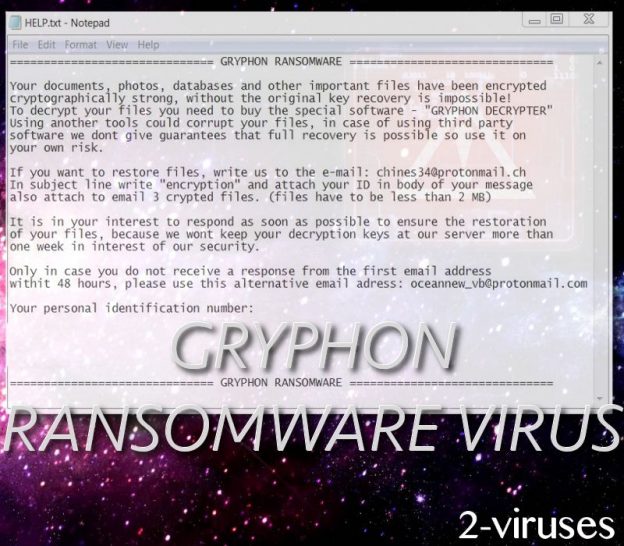 Gryphon ransomware virus How to remove Dedicated 2