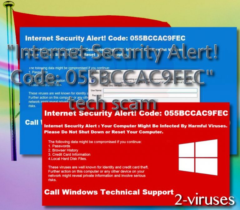 “Internet Security Alert! Code: 055BCCAC9FEC” Tech Scam – How To Remove ...