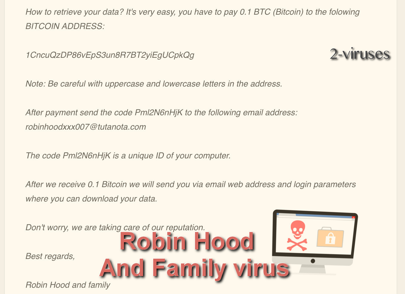 Robin Hood And Family Virus How To Remove 2 Viruses Com - 