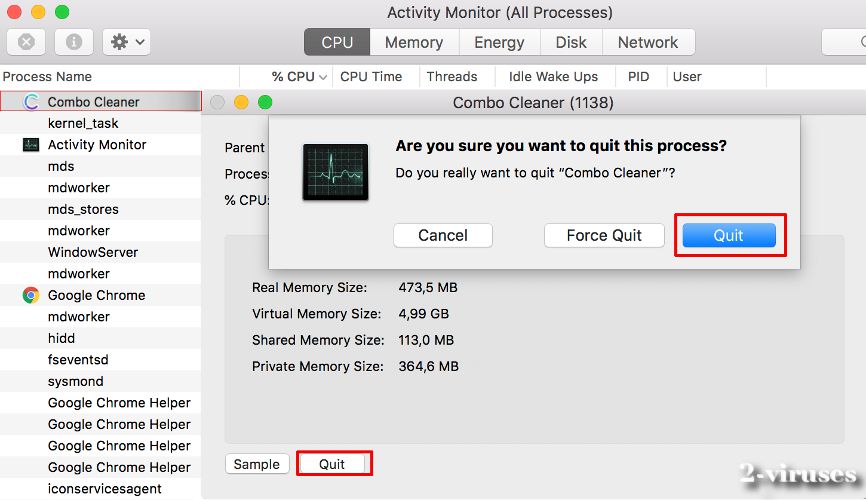 uninstall combo cleaner mac