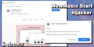 WowMusix Start hijacker