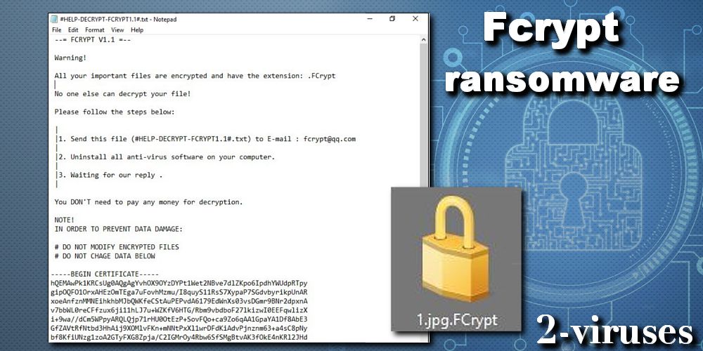 FCrypt ransomware - How to remove - 2-viruses.com