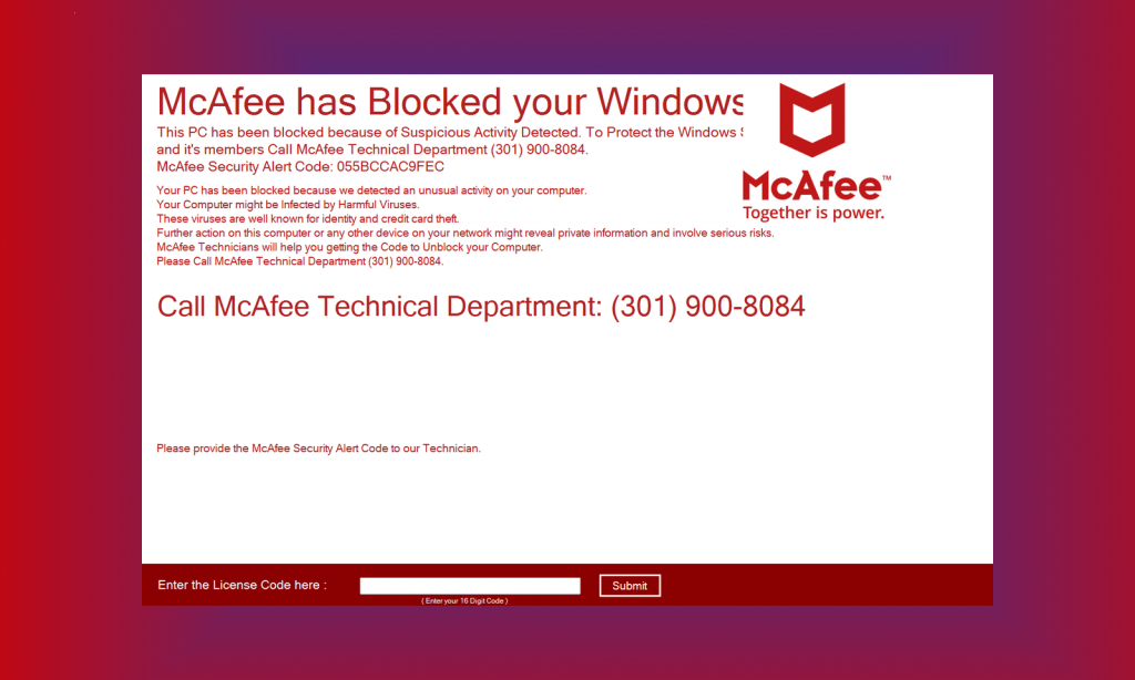 “McAfee Has Blocked Your Windows” Locker – How To Remove – Dedicated 2 ...