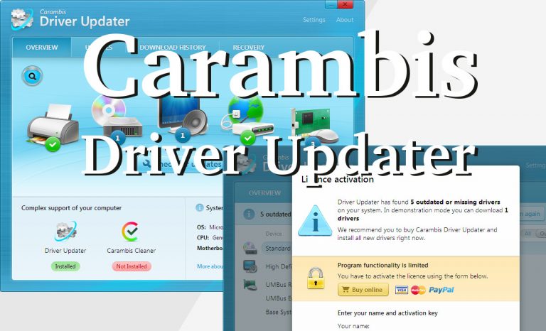 Carambis driver updater что это за программа и нужна ли она