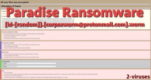 Worm Paradise Ransomware