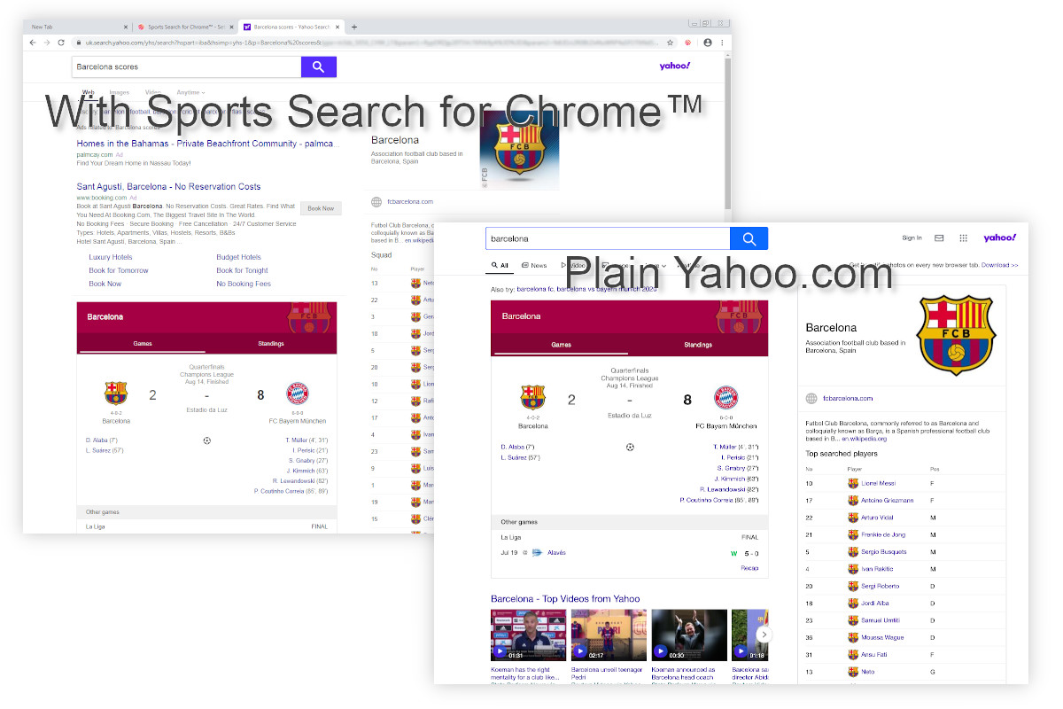 Sports Search for Chrome™ How to remove Dedicated