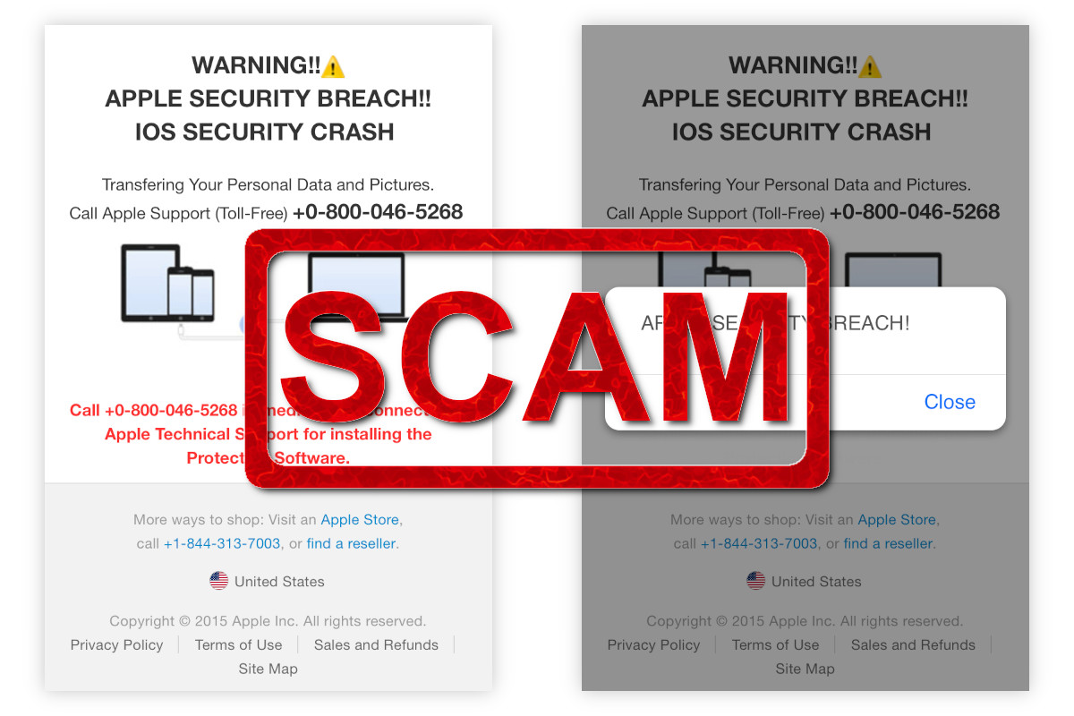 Fake “Apple security breach” Alerts How to remove Dedicated 2